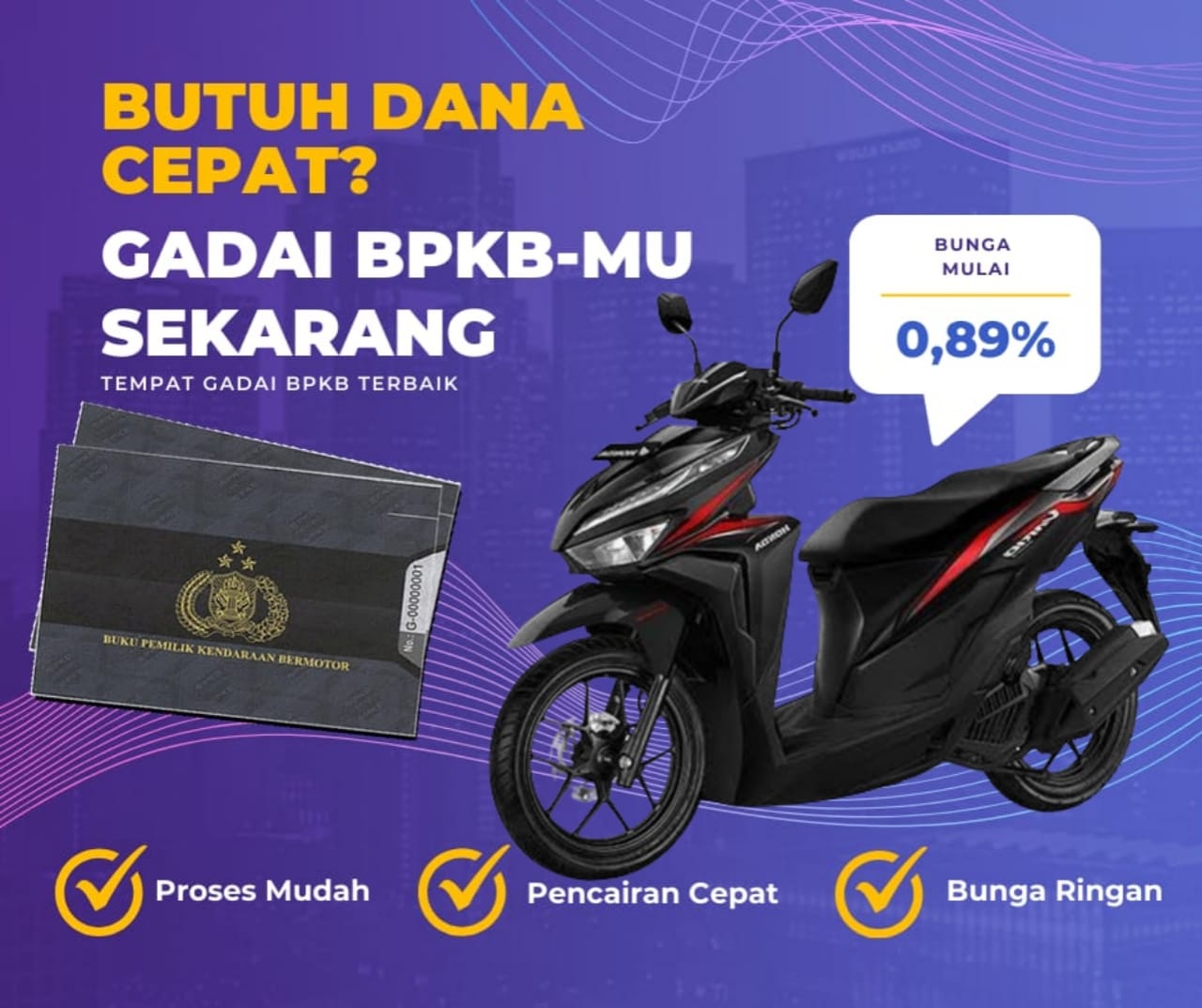Pinjaman Dana Jaminan Bpkb Motor Honda Vario 125 Espcbs Dapat Pinjaman Berapa? Seperti Ini Simulasinya